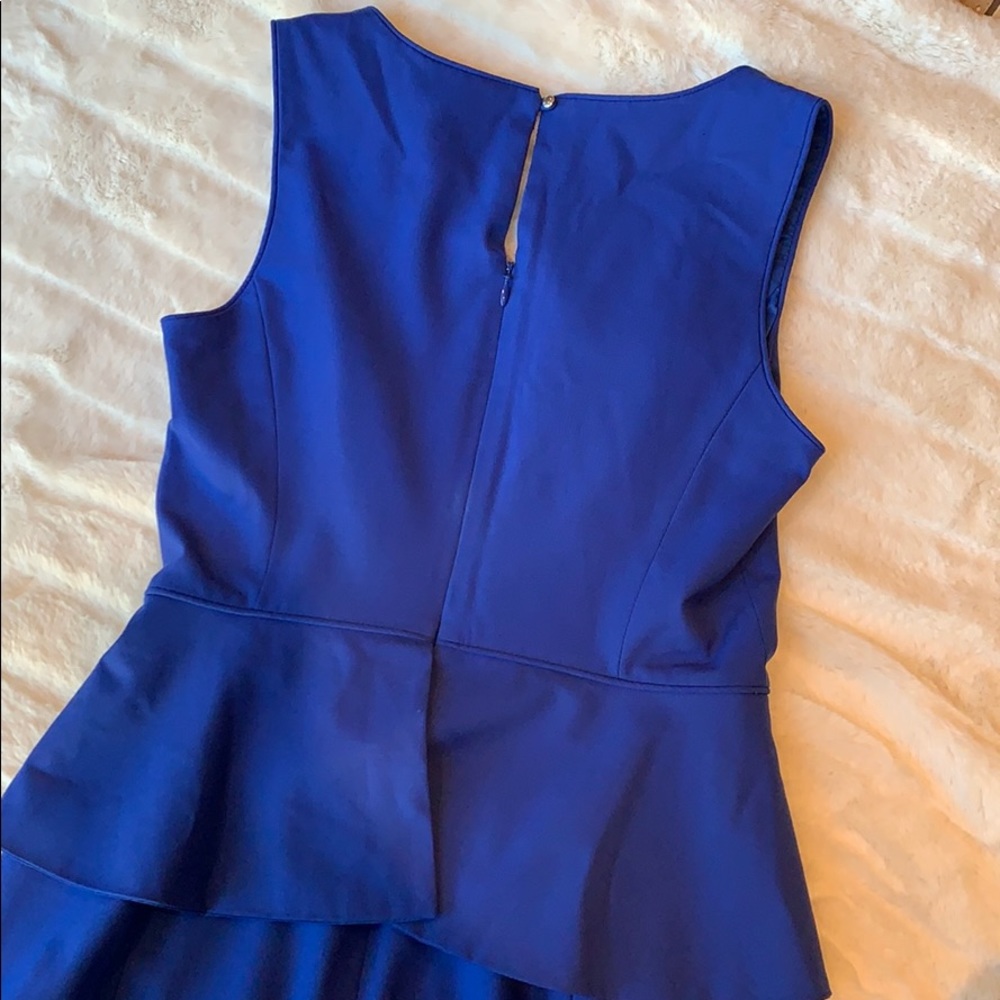 Banana Republic | blue peplum wool dress - Picture 4 of 6